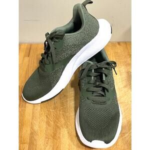 Athletic Works Men's Olive Slip-on Memory Foam Athletic Sneakers: 8